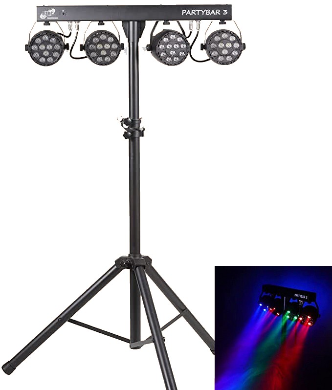 LED-DJ-Lichtanlage mieten, Technikvermietung-Leipzig, PartyBar3